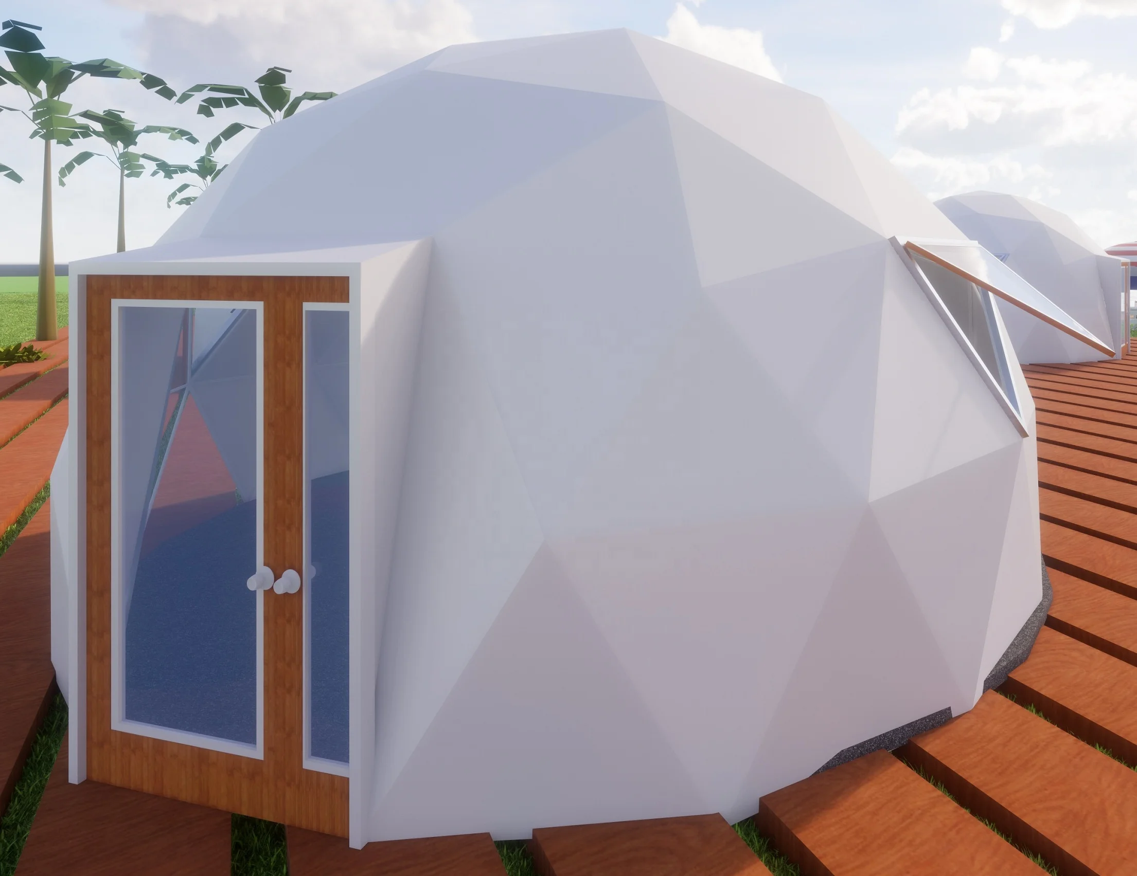 Купольная палатка для кемпинга и теплицы, геодезический купол для глажки 6-10 м