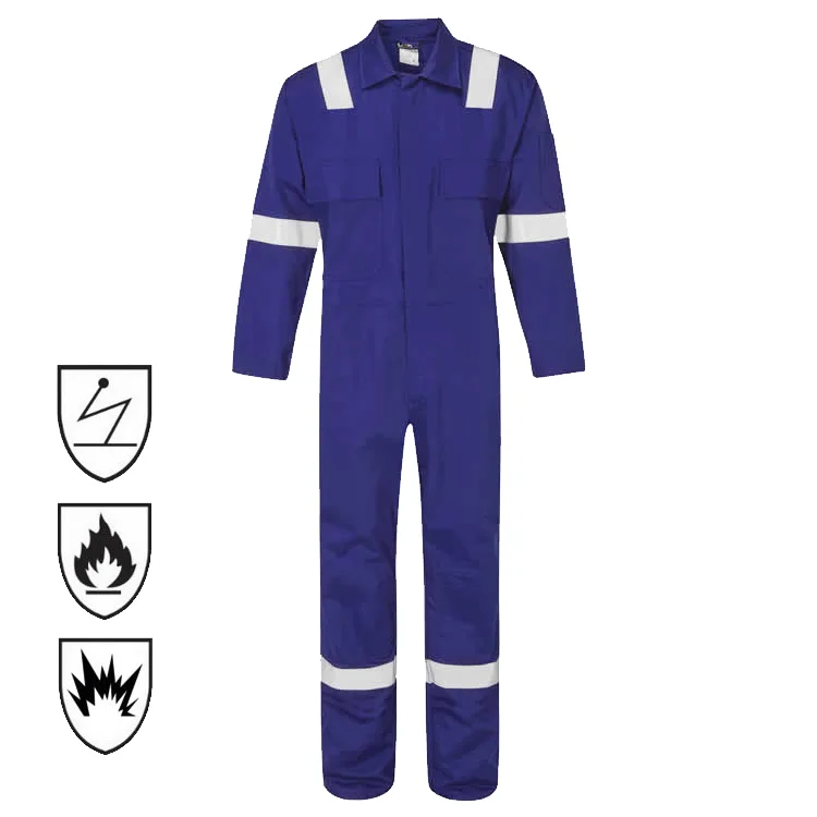 Factory Supply Aramid Nomex Inherent FR Mining Mens Coverall Industrial Safety Work Uniform