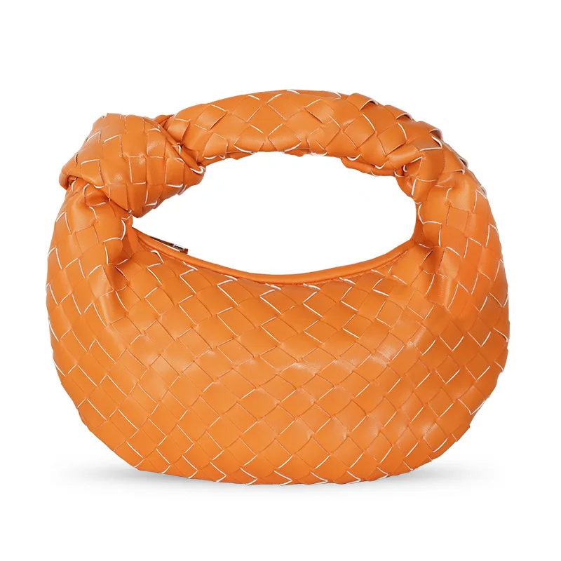 Luxury Small PU Leather Woven Tote Braiding Bags Women Shoulder Bag High Quality Purses And Handbags Clutches Bag
