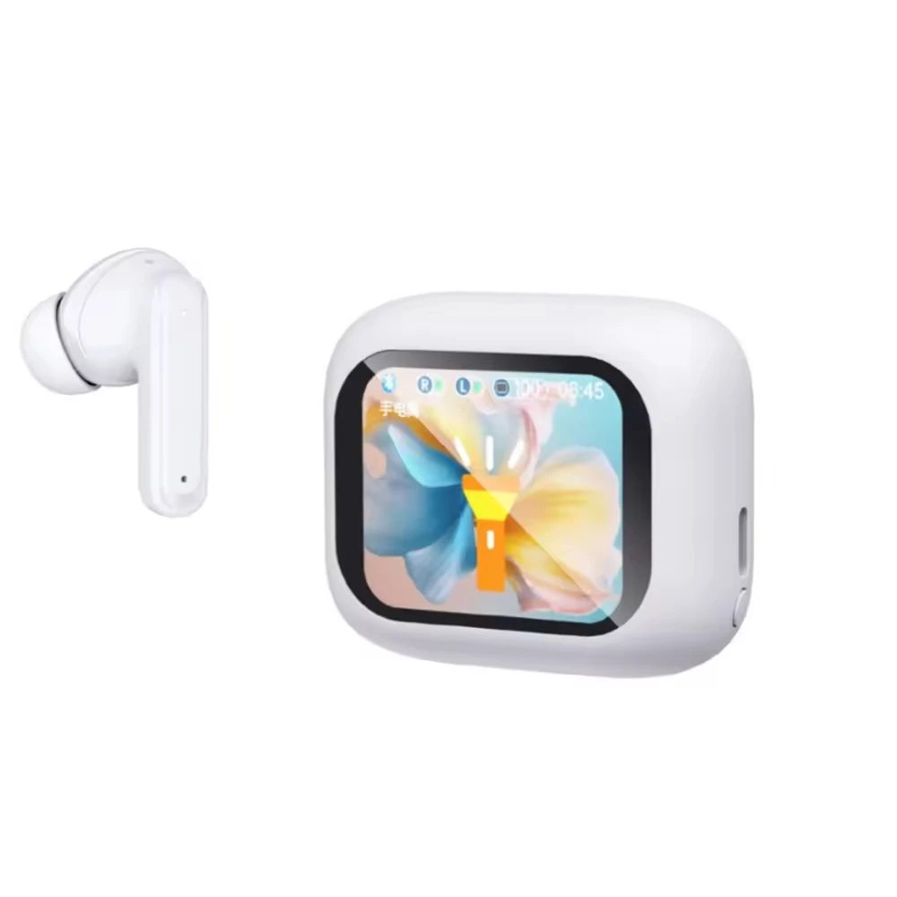 V9 Wireless Earbud BT 5.2 Earphone ANC+ENC In Ear Touch Screen Control Active Noise Reduction