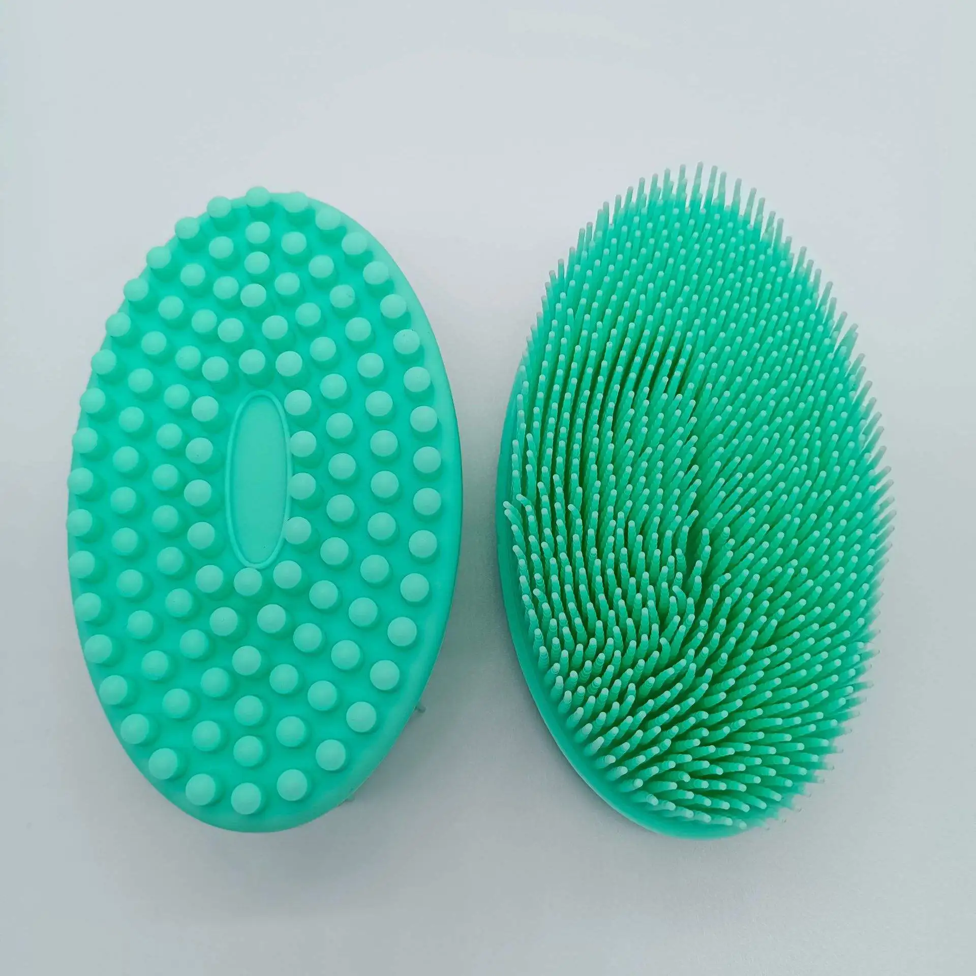 Factory Wholesale Long Silicone Dual Sided Body Scrubber Back Brush Massager Cleaner Shower Bath Belt