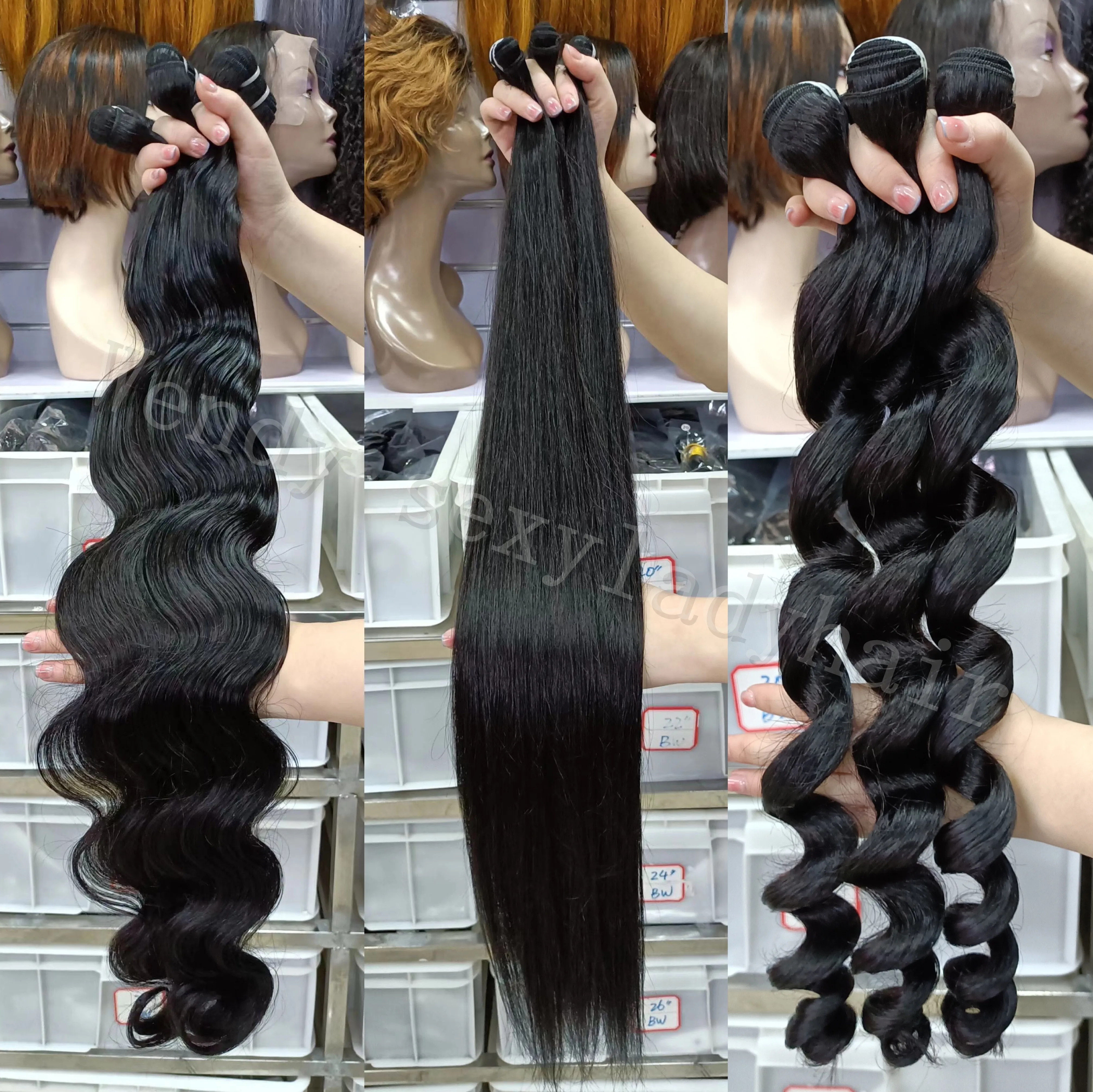 WD2 wholesale human hair bundles wavy human hair cuticle aligned hair wig