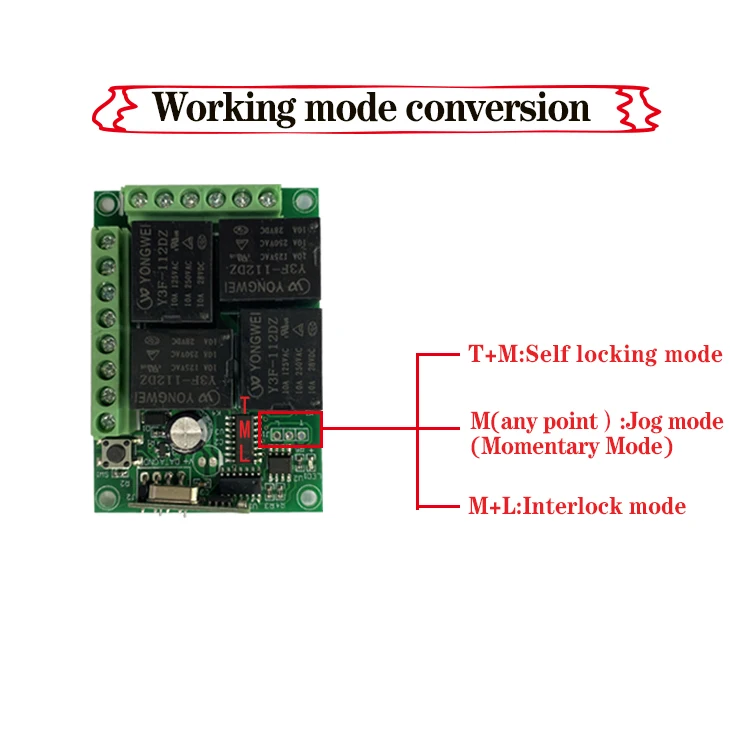 Universal receiver smart home door wireless controller