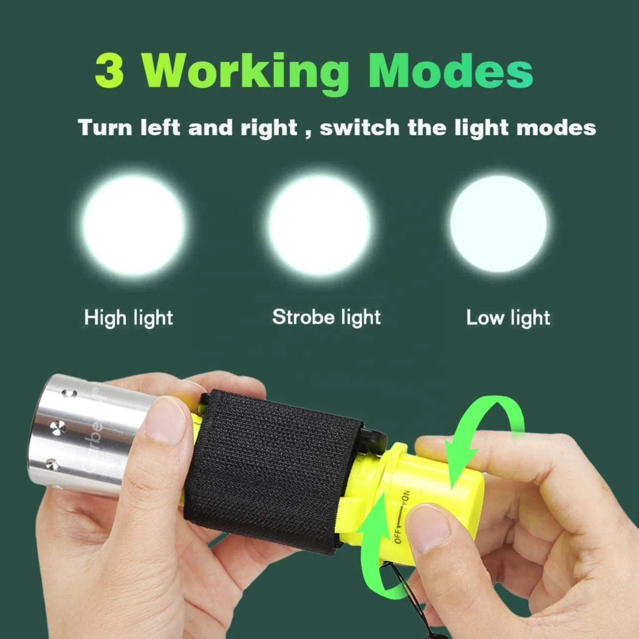 Fishing Boat Submarine Light Handheld Underwater Waterproof Torch Night Snorkeling Lamp L2 T6 Led Scuba Diving Flashlight