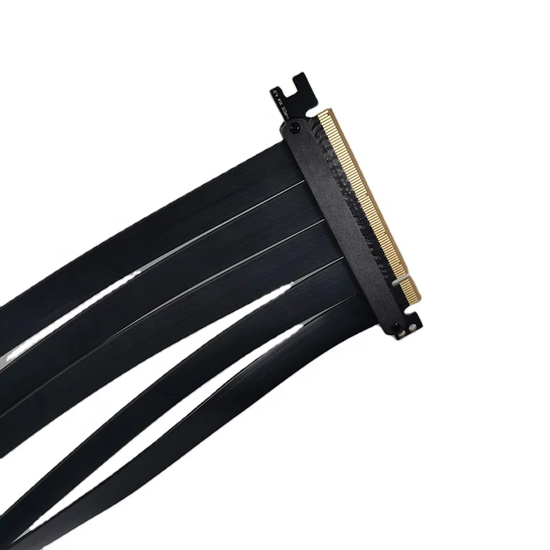 Flexible Graphics Card Extension Cable Pcie 4.0 180 Degrees Universal Graphics Card Adapter Cable Extender Riser Cable