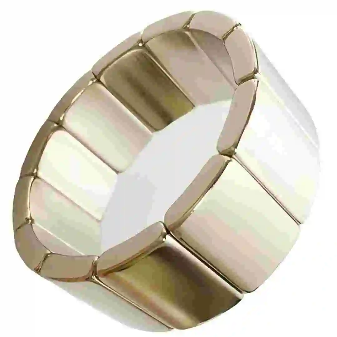 Nickel Motor Magnetic Materials Free Energy Flywheel Magnet Ndfeb N42SH N52H N52 Bent Segment Halbach Array Arc Neodymium Magnet