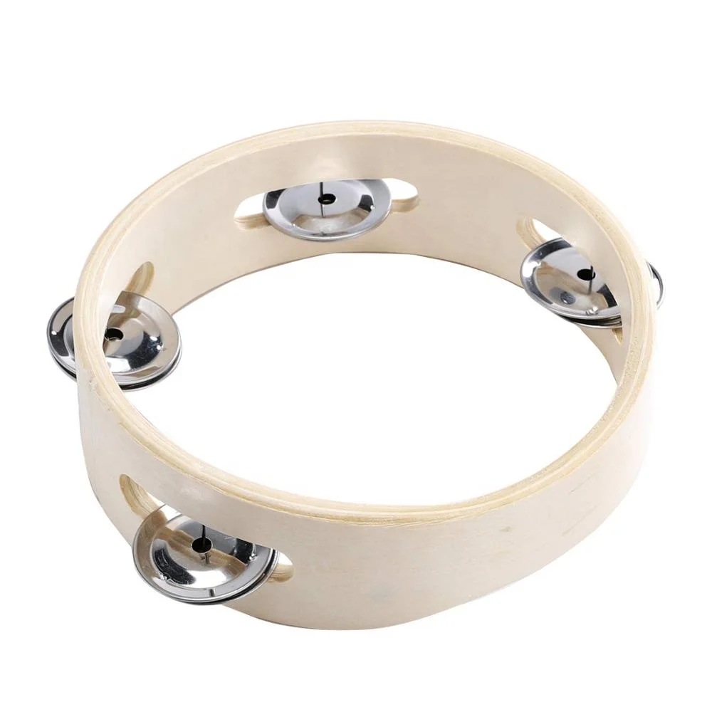 Tambourines for kids Hand Held 6inch 8inch 10inch Tambourine Ring Metal Jingles Percussion Musical Educational Toy Instrument