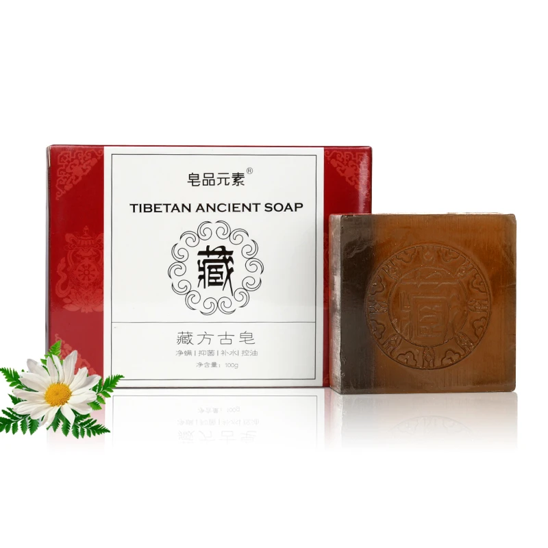 Wholesale Vegan Natural Tibetan Medicine Soap Skin Whitening Oil Control Removal Blackhead Facial Anti Mite Cear Skin Soap