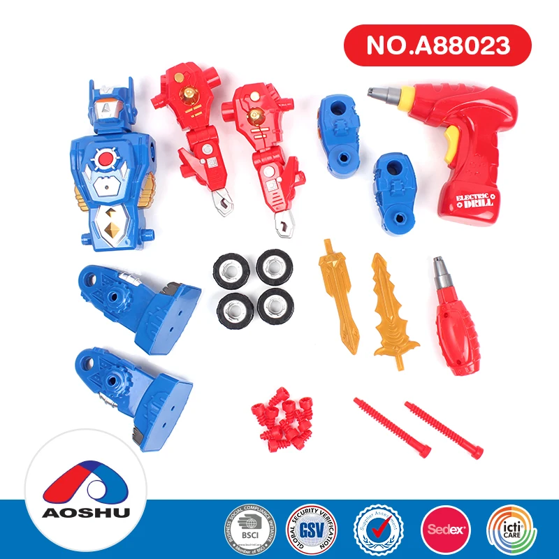31pcs take apart drill educational robot science robotic kit for school children with sound and light