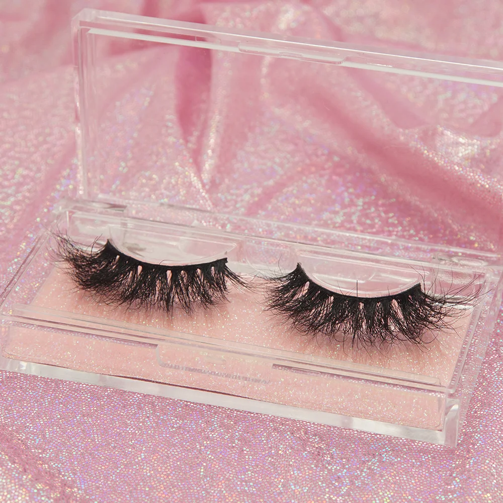 Customized Packaging Box Mink Magnetic makeup Eyeliner Fluffy Fur Strip beauty products 3D silk real mink Eyelashes