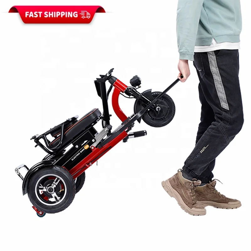 Folding Electric Tricycle for Products Adult Motorcycle for Seniors Mobility Scooters disabled Three Wheeler Trike