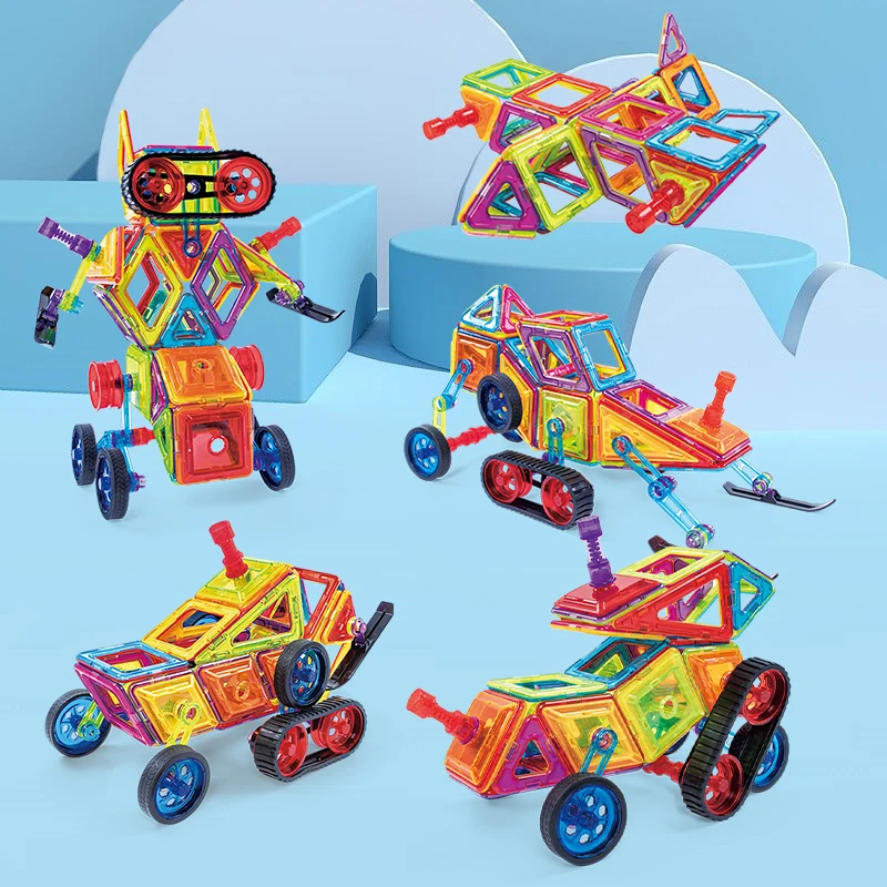 DIY Kids Educational Building Blocks Strong Magnetic Construction Set for Children Magnetic Toys