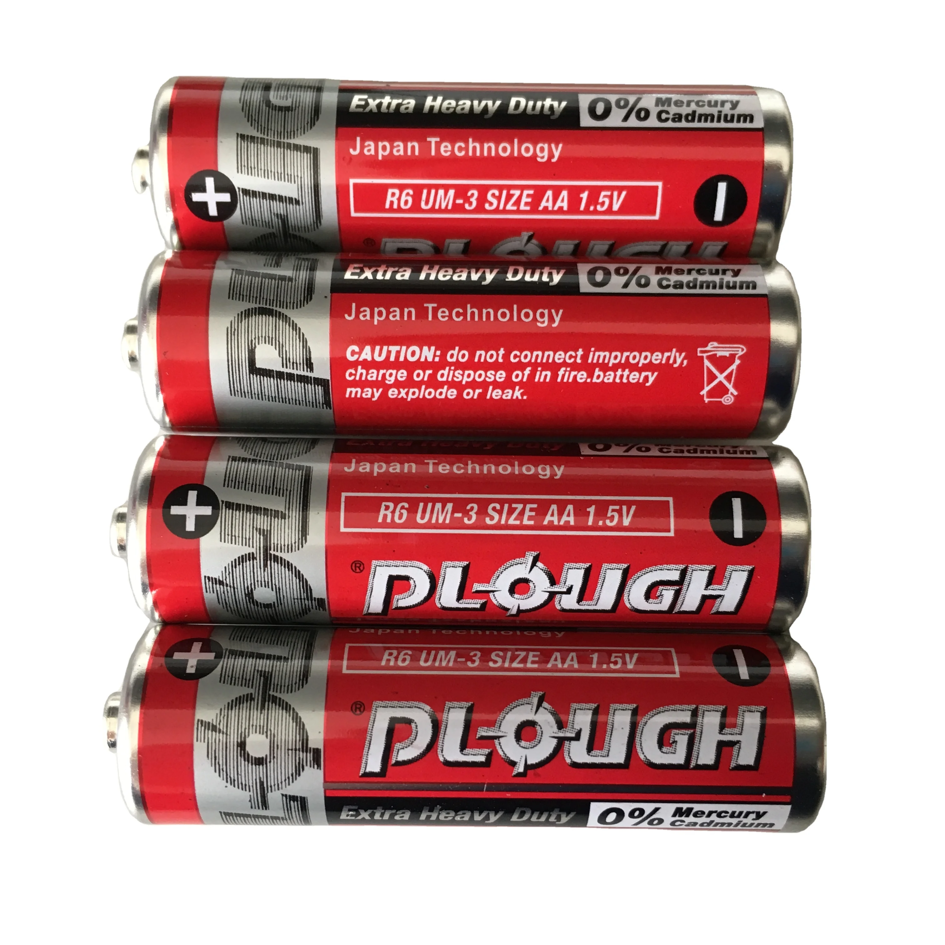 Zinc Carbon Battery AA R6 UM3 Metal Jacket
