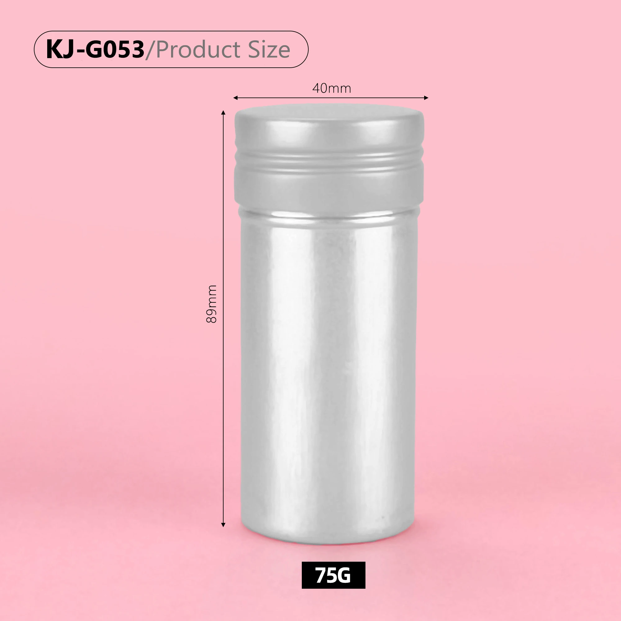3oz Empty Gel Round tin Refillable Deodorant Stick Container 75g Twist Tube Packaging Mono-pcr aluminium Deodorant Stick