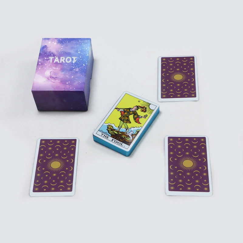 Custom Oracles Tarot Cards With Silver Gold Edges Printing Holographic Oracle Cards Decks With Rigid Box