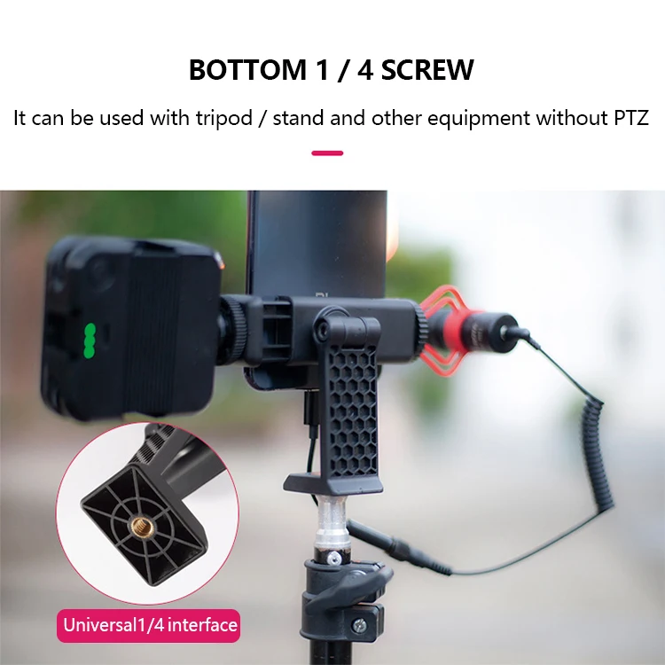 Horizontal And Vertical 360 Rotary Mobile Phone Clip Live Video Shooting Support