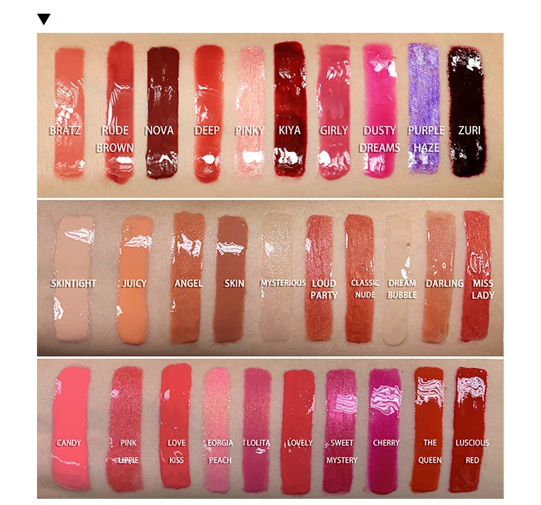 OEM ODM Vegan Plumping Glossy Hydrating Lipgloss Vegan Custom Private Label Cosmetics Shiny Lip Gloss Vendor