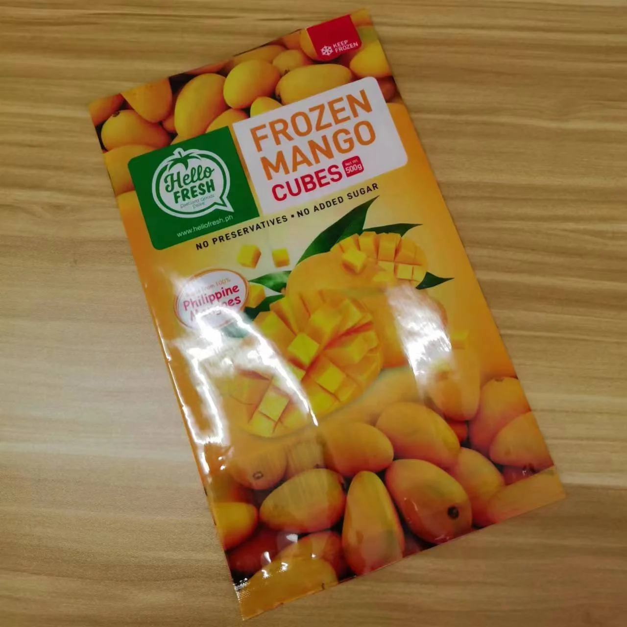 Wholesale Plastic Bags Frozen Custom Resealable Fruit Food Zip Packaging Laminate Plastic Bags For Frozen Bags Vacuum Mango