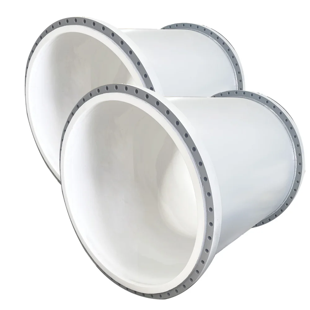 DN25-DN600  CL150 90 Degree Elbow with PTFE Lined steel fittings spool pipes for Chemical Plants