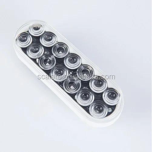 Сверхтонкий и низкопрофильный дизайн, 6 дюймов, 12,8 В, светодиодная лампа для стоп-сигнала прицепа, грузовика, с сертификатом SAE/DOT, готовые товары