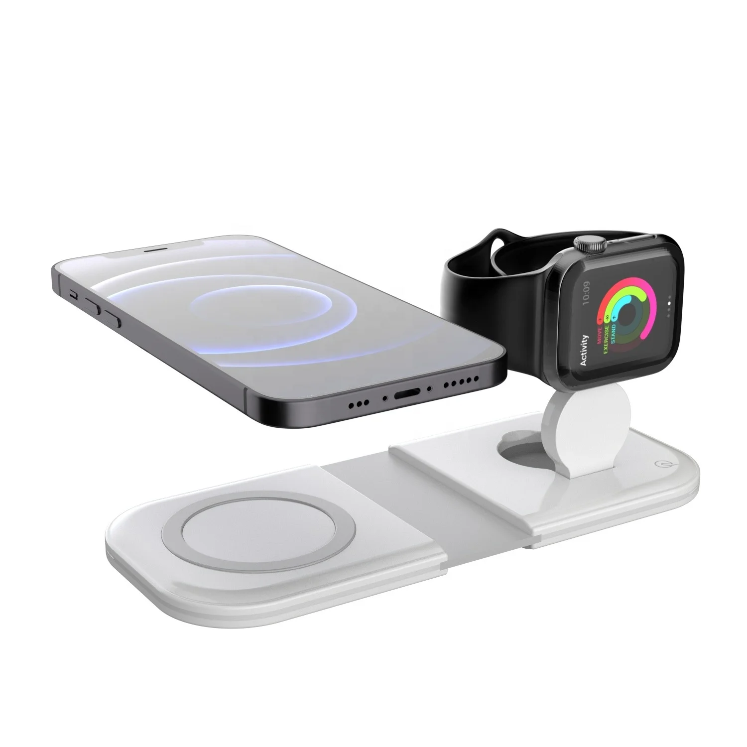 
Foldable Magsafe Wireless Charger For iPhone 12 Apple Watch 2 in 1 Magsafe Duo Charger Magsafe Charger 15W 