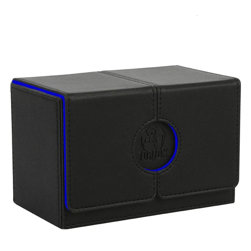 Pu Leather Window Deck Box Tcg Game Storage Box Custom  Anime Card Deck Box