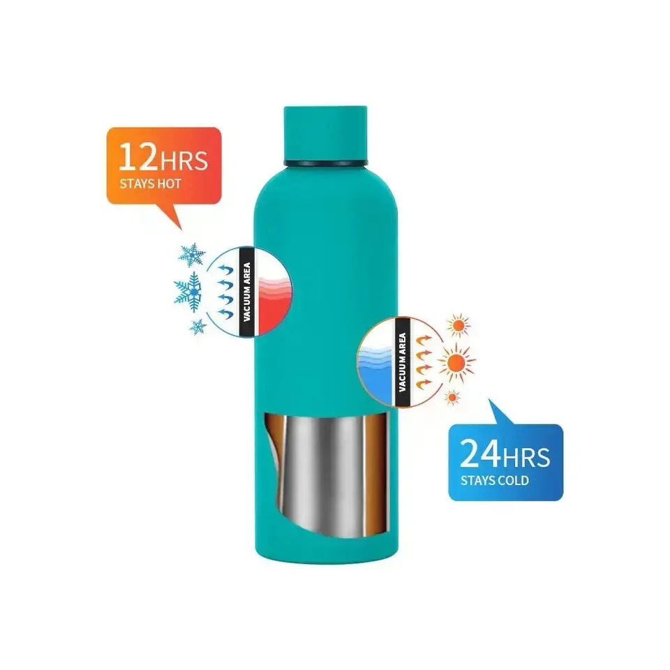 Изготовленный на заказ логотип 500 мл Спортивная нержавеющая сталь двойная стенка вакуумная термофляжка стаканы оптом Bulkt Touch бутылка для воды