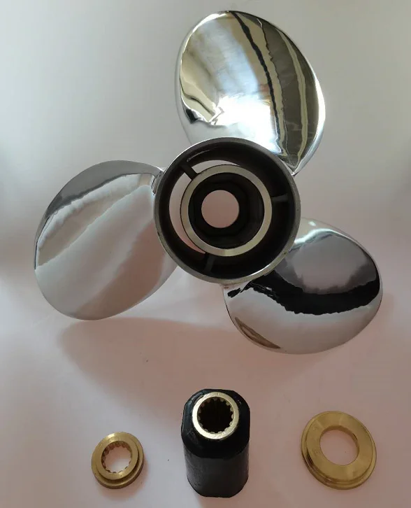 16X19 R/L Stainless Steel  Propeller 3 blades boat prop  Interchangeable  OUTBOARD PROPELLER MARINE PROPELLER