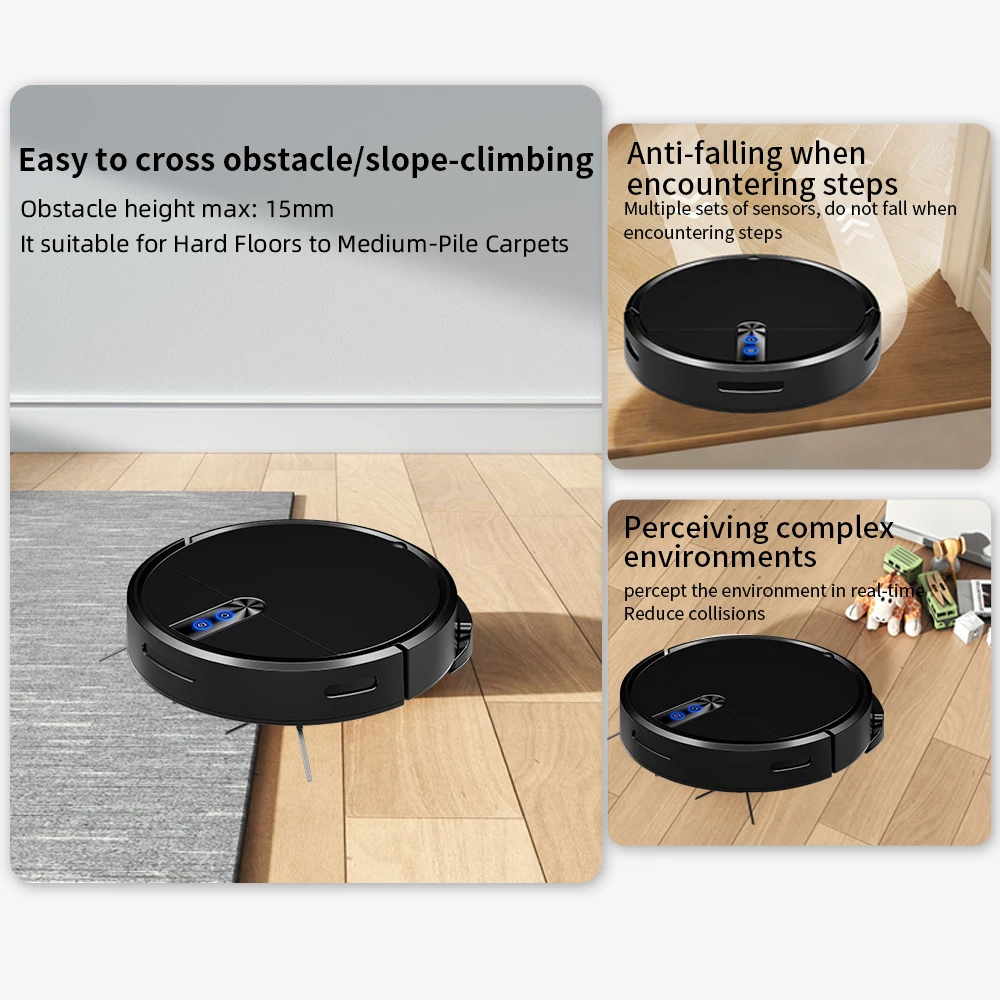 Gyroscope Navigation   adjustable suction  Power 3 in 1 Vacuum Sweep Compatible with Alexa  Vacuum Cleaner