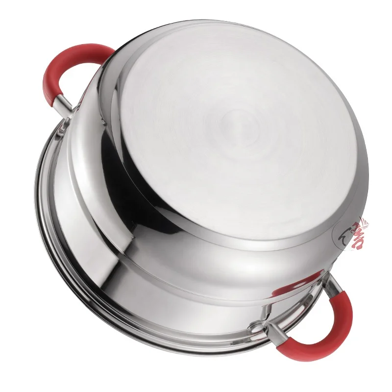 Realwin High quality home kitchenware 4 pieces 2 layer stainless steel food steamer pot for cooking