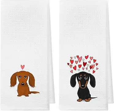 Custom Printing Personalised Logo Microfiber Fabric Multifunctional Eco-friendly Kitchen Tea Towel With Hanging Loop