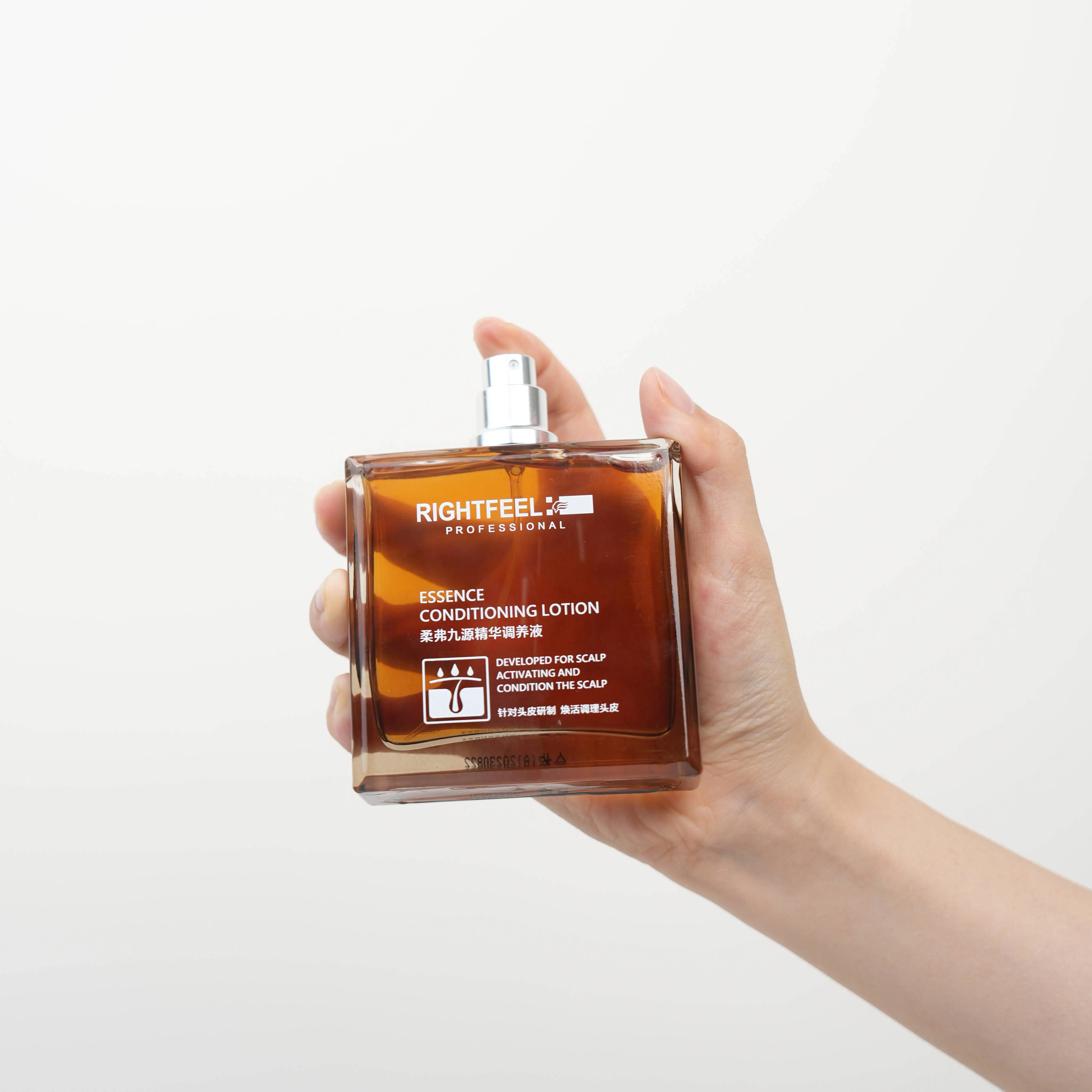 High quality anti hair loss transparent liquid bottled oil control hair essence conditioning lotion