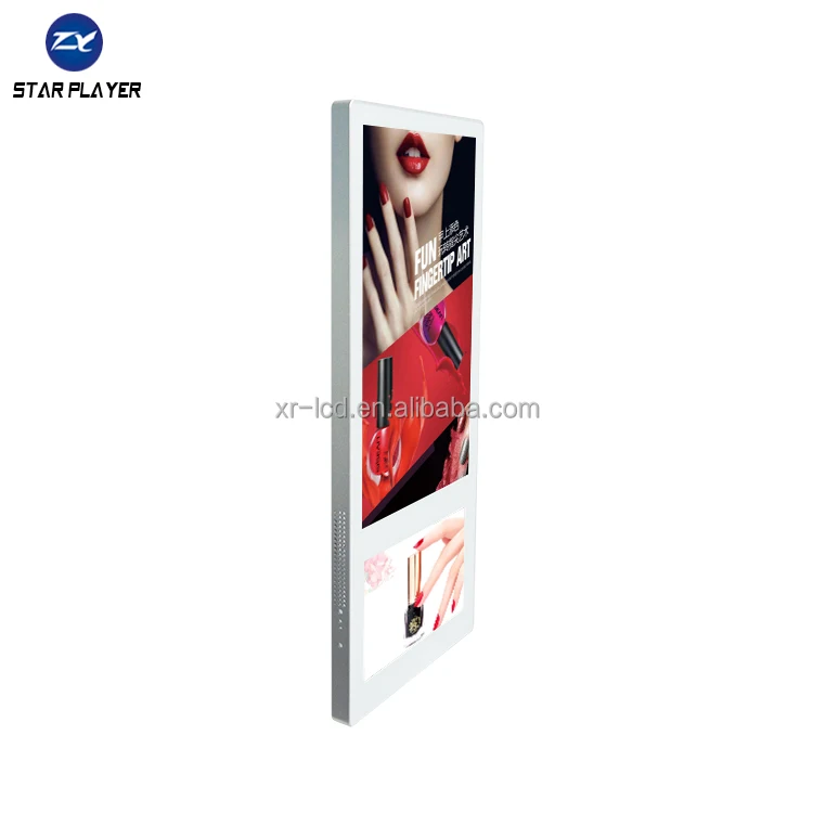 18.5+10.1inch dual screen android media cms digitale signage software beschilderung advertising elevator lcd display