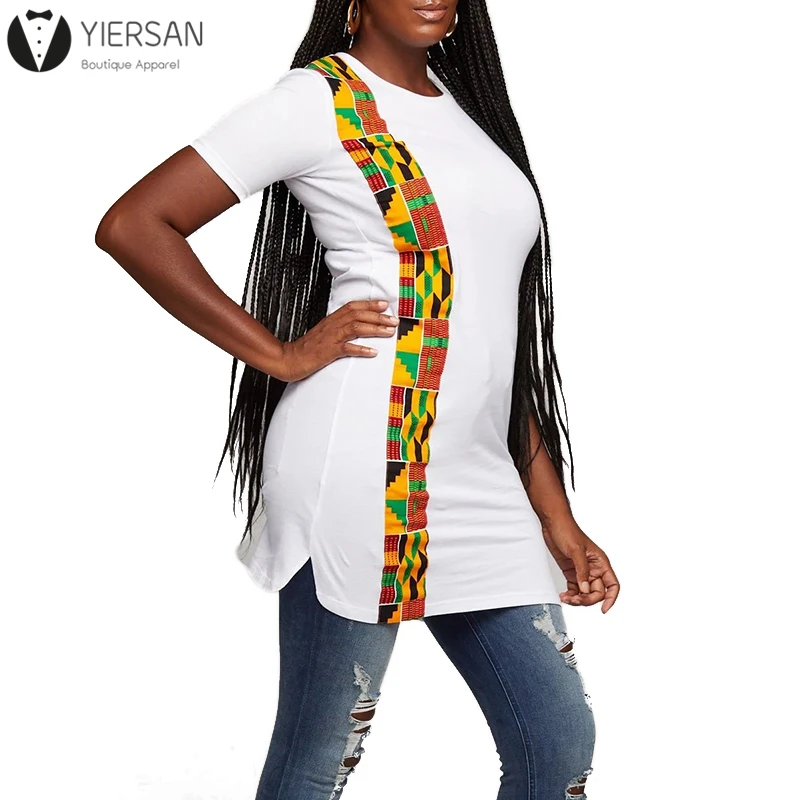 New Summer O Neck Short Sleeves Contrast Color Slim T Shirt For Fat Women