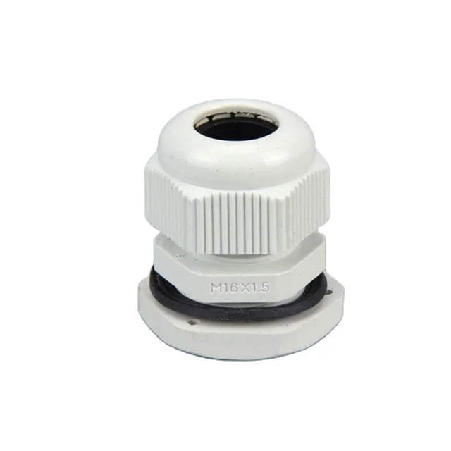 PG Cable Gland Waterproof PG7 PG9 PG11 PG13.5 PG16 PG19 Nylon Plastic Black White Pack of 100 Pcs