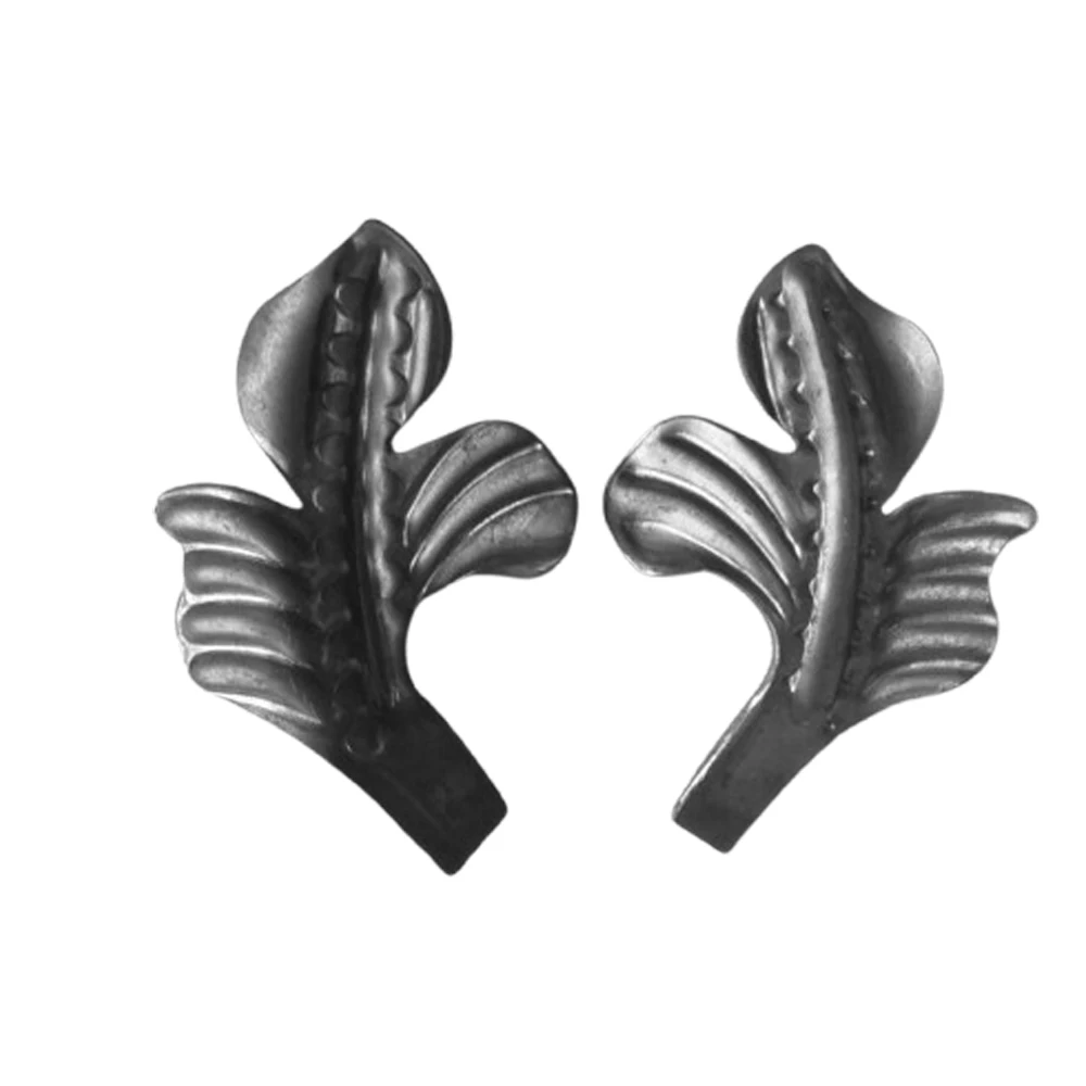 Wrought Iron Flowers Stamps Ornamental Iron Panels Flower Metal Stamping Decoration Component Fittings Wrought Iron Railings