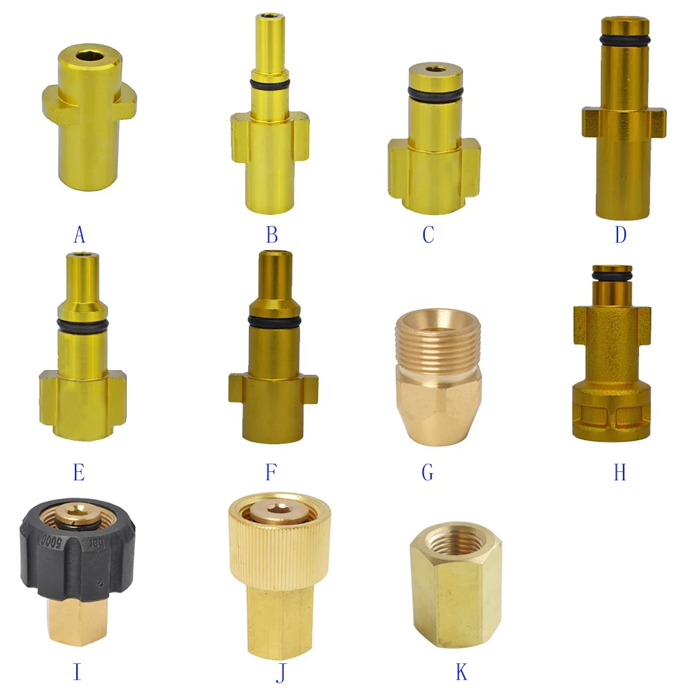 Насадка для мойки под давлением, переходник с байонетным разъемом, 1/4 дюйма, Женская пушка для снежной пены