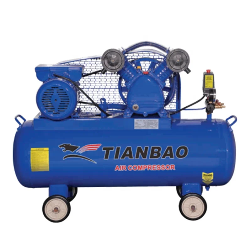 TIANBAO V-0.25/8 3HP 2.2KW Power 1020 R/MIN Speed 250L/min Volume 8/116 bar/Psi AIR COMPRESSOR 100 LITER