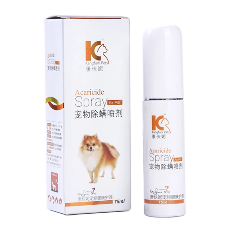 
Tick And Flea Pet Spray Mite Control For Pets Pet Spray 75 Ml 