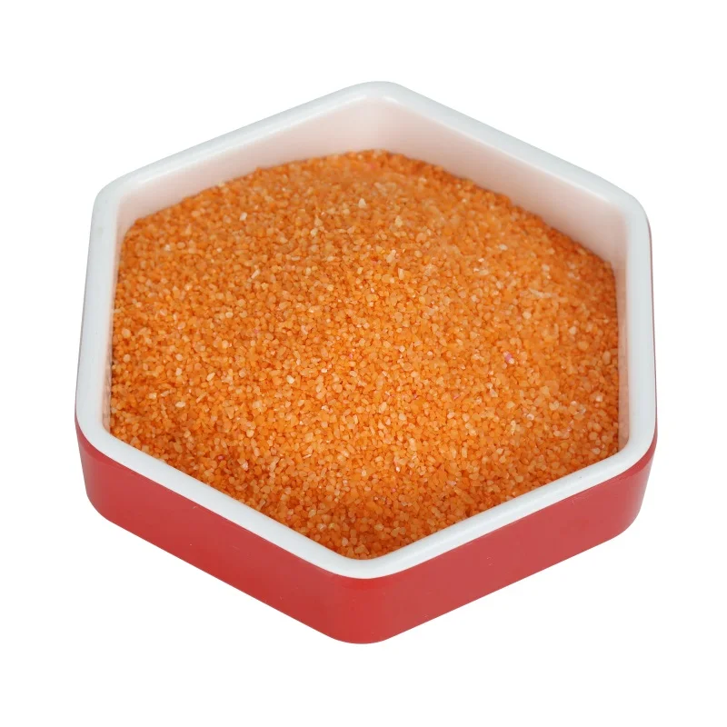 Factory wholesale dyed artificial color sand gold braown for art colored loose fine sand sale for decoration