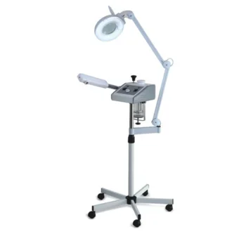 Профессиональный 2 в 1 паровой отпариватель для лица и с увеличительной светодиодной