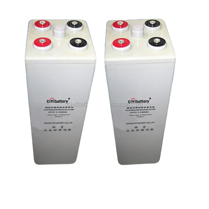 27 Years Super Quality Gel Battery OPZV 2v 1000ah Solar battery