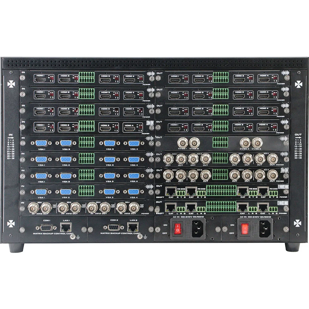 Opaxy лучшая дешевая эффективная матрица DVI 36X36 1 карта 4 порта 1080P 4K30 и 4K60 матричный коммутатор