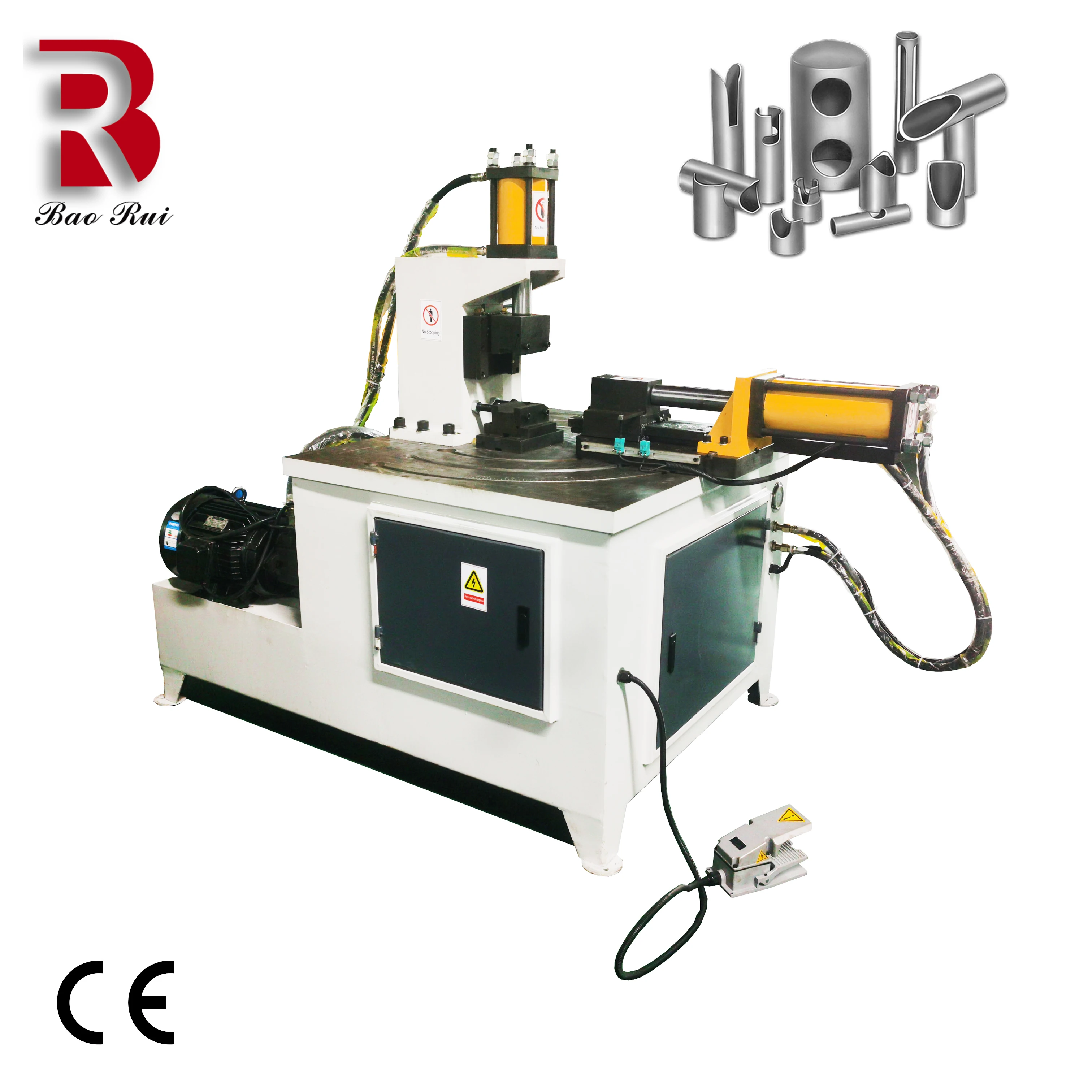 Metal Pipe and Tube Notching Machine Semi-automatic Corner Notching Machine with High Accuracy