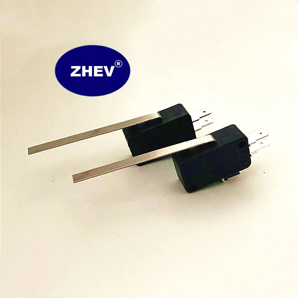 Black V-153-1C25 Micro Switch With 50mm Long Lever 3 Pin Normal Closed Open