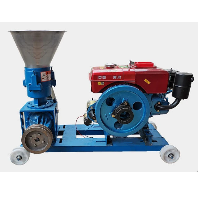 Home Use Diesel Engine Cattle Duck Feed Pellet Mill Cow Dung Manure Fertilizer Pellet Machine Price