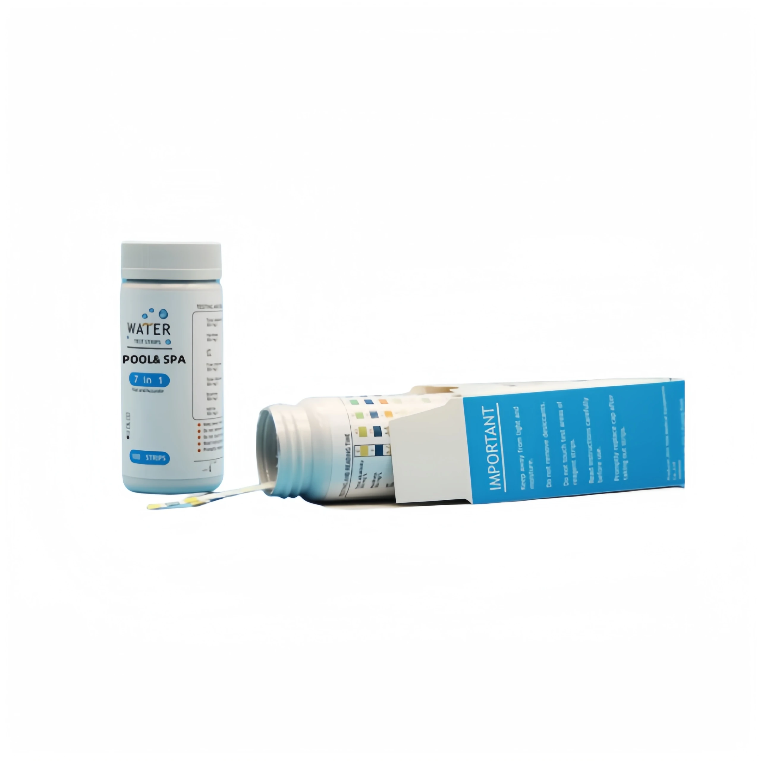 2023 Hot Selling 7 in 1 Hardness Ph Pool Water Test Kits Swimming Pool Water Test Strips