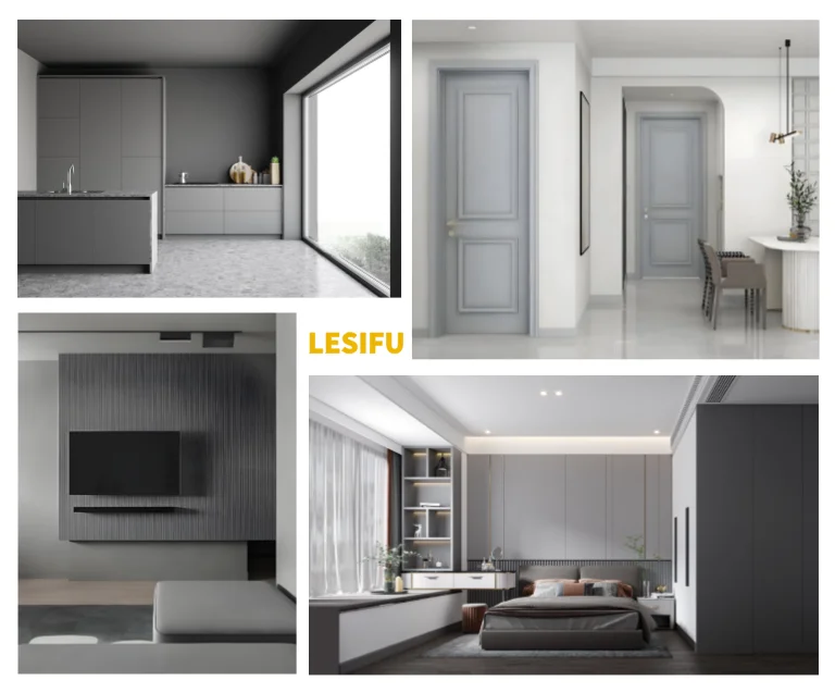 Matte Light Gray HPL Decorative High-Pressure Laminates for Furniture and Decoration