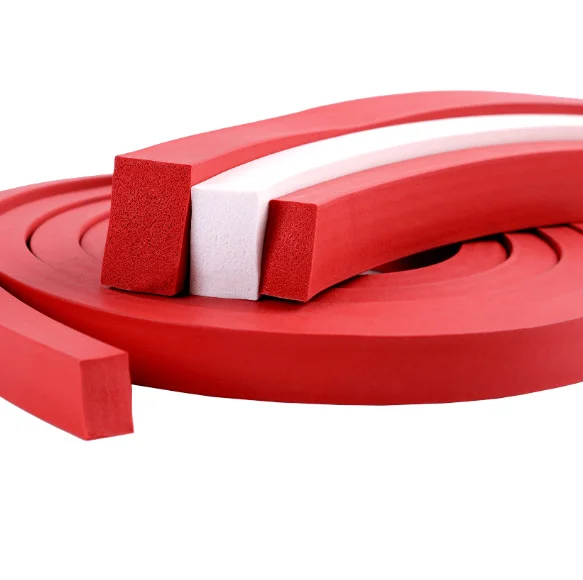 Customized Self Adhesive Heat Resistant Car Door Anti Collision Silicone Sponge Rubber Door Seal Strip Tape