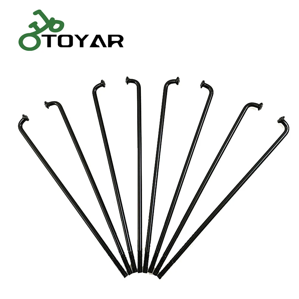 9G/10G/11G/12G/13G/14G black bicycle steel spokes with nipples, high strength durable mountain bike spokes